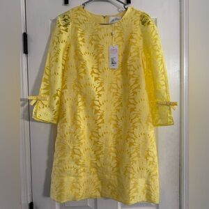 Lilly Pulitzer Sunny Yellow Floral Dress